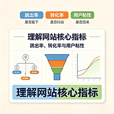 廉江建站-理解网站核心指标：跳出率、转化率与用户粘性