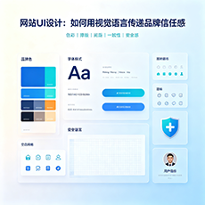 霞山建站-网站UI设计：如何用视觉语言传递品牌信任感